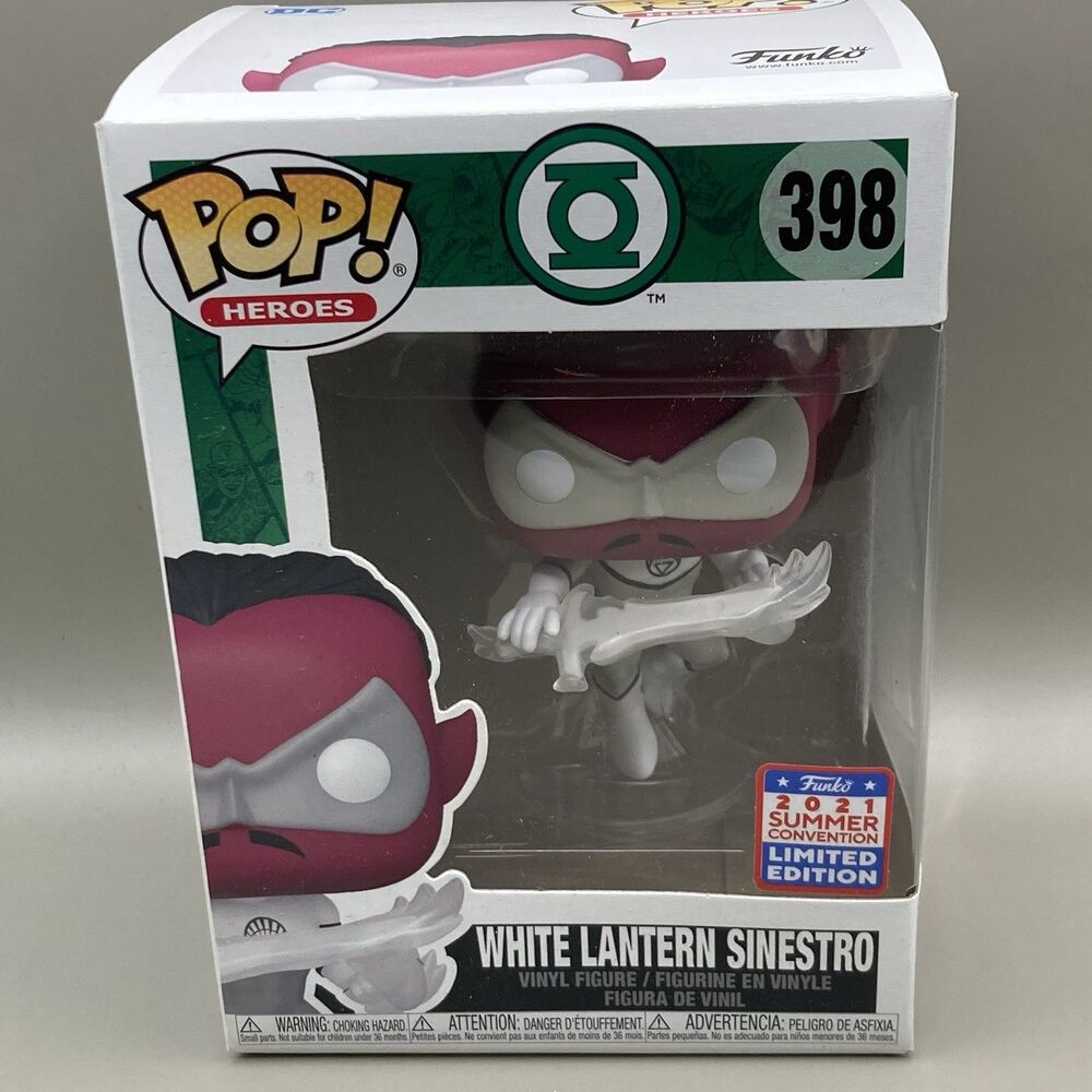 Funko Pop!- DC WHITE LANTERN SINESTRO - #398 - Funkon 2021 Exclusive Figure Toy